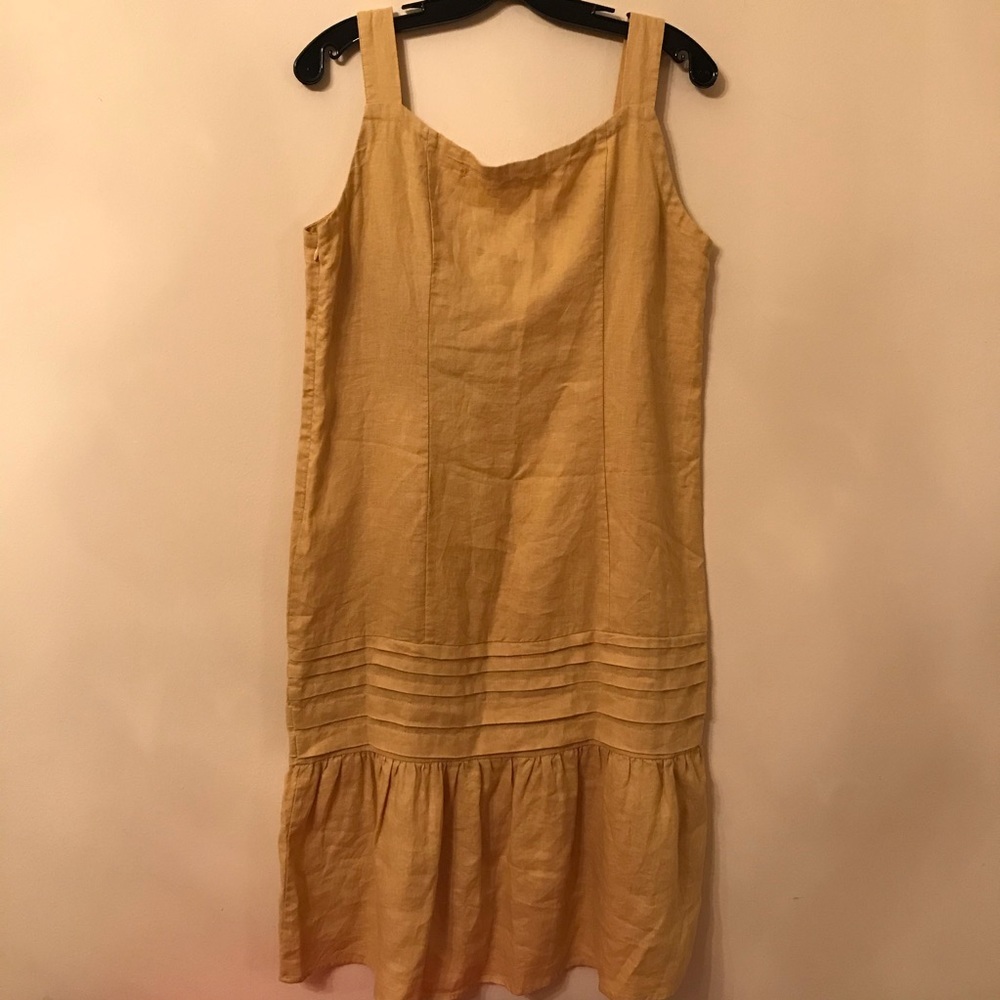 For Cynthia Yellow Embroidered Ruffle Midi Dress - Picture 3 of 8